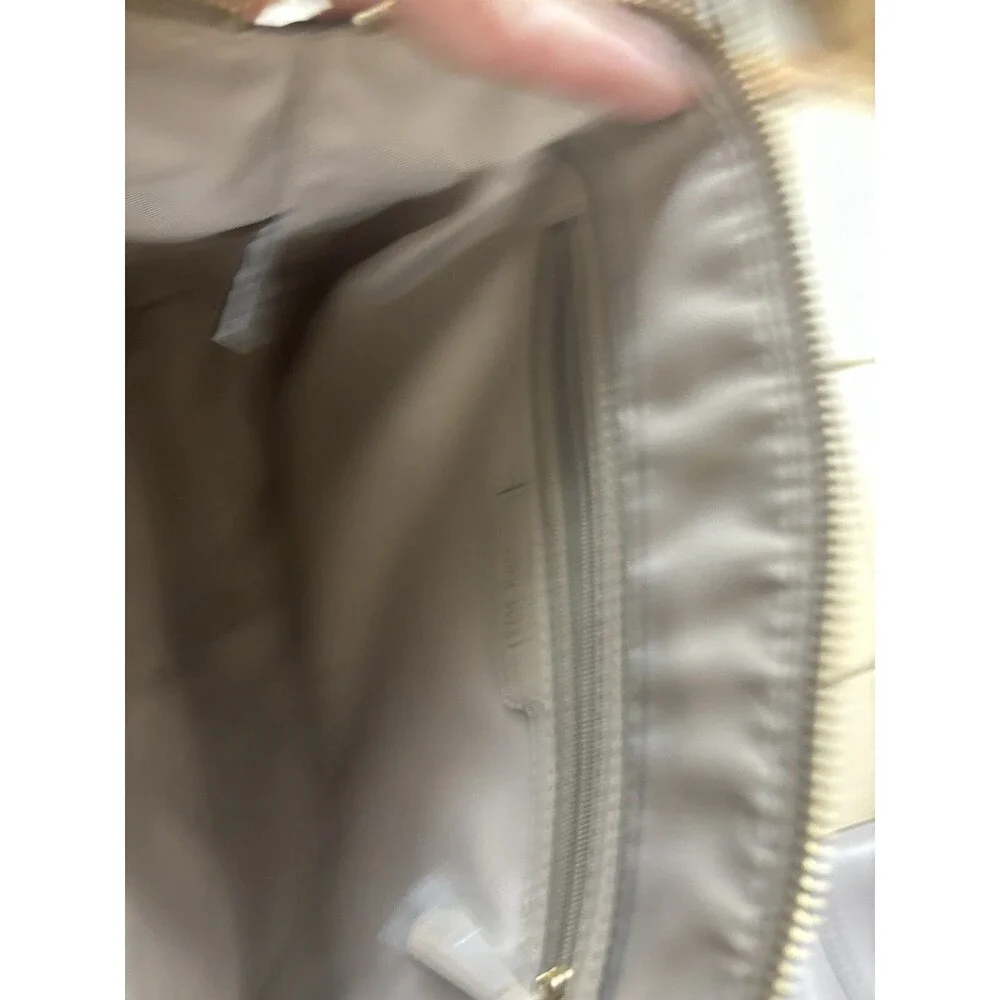 nine west paisley jet set satchel handbag (snakeskin & taupe)